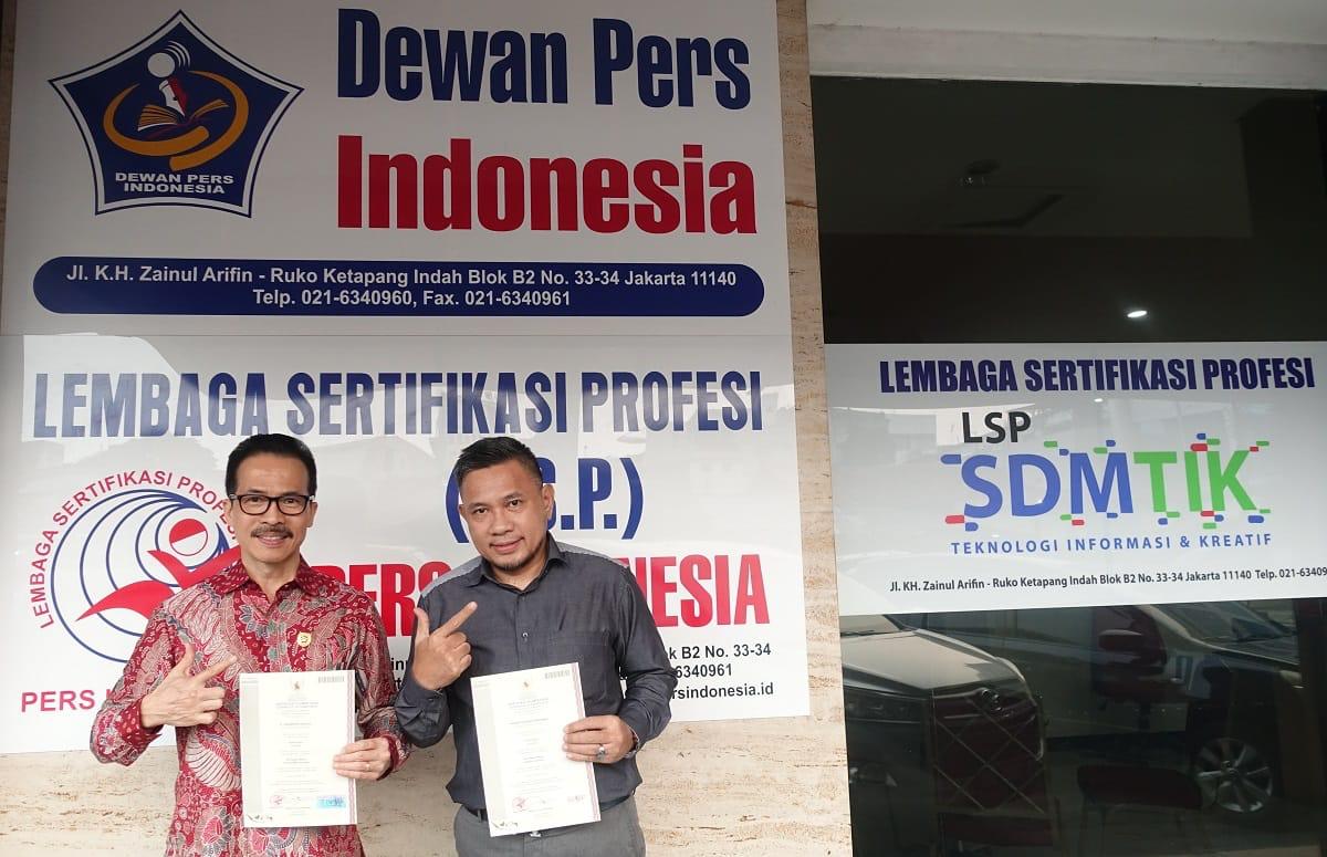 BNSP dan LSP Pers Indonesia Resmi Terbitkan Sertifikat Kompetensi Wartawan