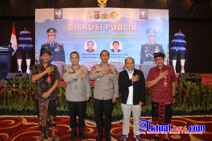 Wakapolda Bali Hadiri Diskusi Keterbukaan Informasi Publik Divisi Humas Polri