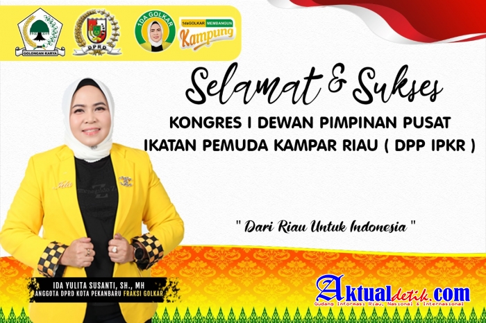 Dalam Kongres IPKR, Ida Yulita Susanti Terima Penghargaan Sebagai Tokoh Penggerak UMKM Riau