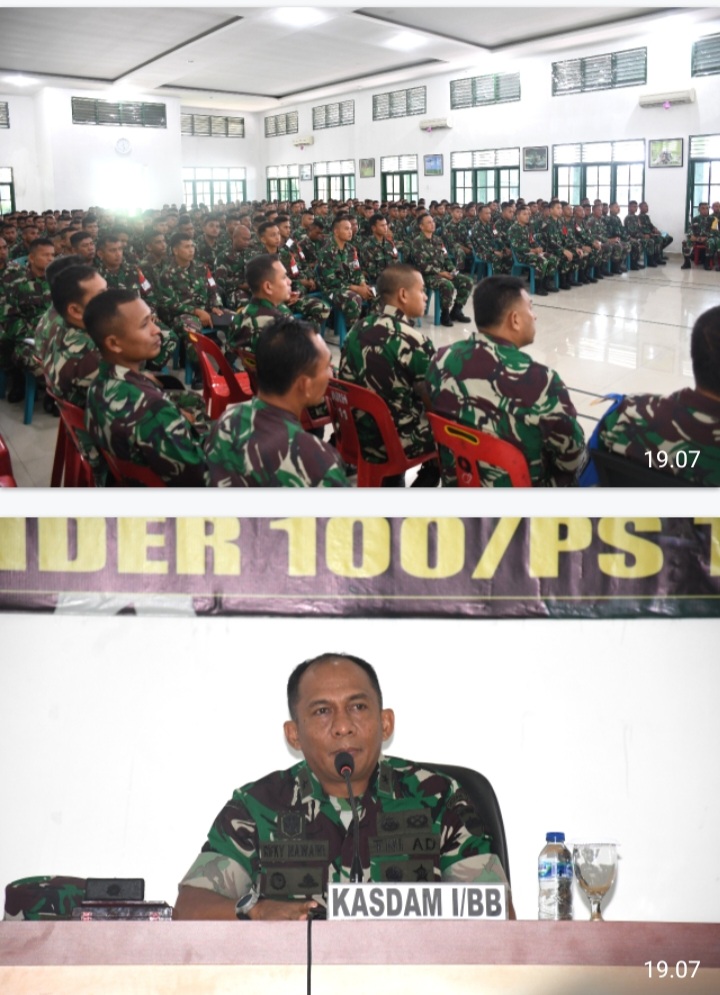 Pelihara Dan tingkatkan kemampuan khusus Kodam I/BB Gelar Lattap Yonif Raider 100/PS