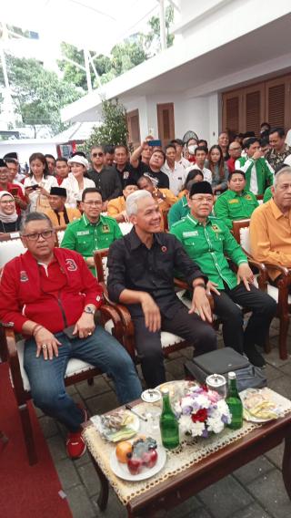 Rumah Aspirasi Relawan Pemenangan Pilpres 2024 Diresmikan, GTNP Sumut "Amini"Ganjar Jadi Presiden