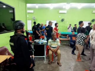 Ditreskrimum Polisi Daerah Sumatera Utara Gerebek Lokasi Perjudian Di Binjai