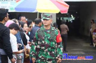 Dandim Tabanan Sambut Kedatangan Presiden RI Pada Kunjungan di Wilayah Tabanan