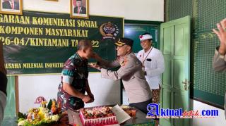 HUT TNI Ke-77 Tahun 2022, Polsek Kintamani Geruduk Koramil 1626-04/Kintamani